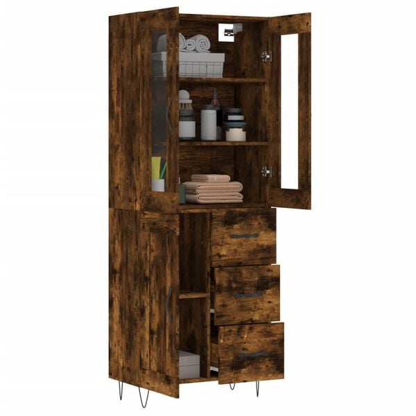 vidaXL Highboard R&auml;uchereiche 69,5x34x180 cm Holzwerkstoff
