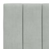 vidaXL Bettgestell ohne Matratze "Hanko" Hellgrau 90x190 cm Samt