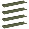 vidaXL Schwebendes Regal 4 stk. Olive Gr&uuml;n 80 x 18 x 2,5 cm Stahl