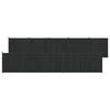 vidaXL Zaunelement 10 pcs WPC und Aluminium Schwarz