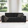 vidaXL 3-Sitzer-Sofa Schwarz 220x78x84 cm Samt