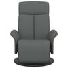 vidaXL Relaxsessel mit Fußteil Dunkelgrau Stoff