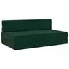 vidaXL Klappsofa Bett Dunkelgr&uuml;n 152 x 86,5 x 60 cm Stoff