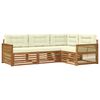 vidaXL Outdoor-Sofagarnitur 4 Stk. Natur und Creme