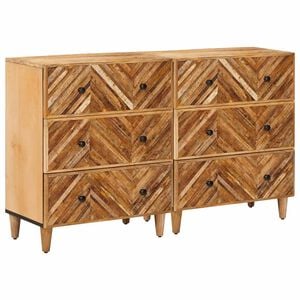vidaXL Stauraumschr&auml;nke 2 stk. 60 x 33,5 x 75 cm Massivholz Mango