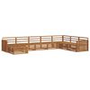 vidaXL Sofagarnituren 8 pcs Natur Massivholz Akazie