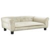 vidaXL Hundebett Creme 95x55x30 cm Samt