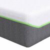 vidaXL Matratze Wei&szlig; und Grau 80 x 200 cm Jacquard-Stoff