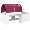 vidaXL Bettrahmen mit Tunnel 3 pcs Wei&szlig; und Rot Holzwerkstoff