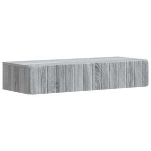vidaXL Wandmontierter Beistelltisch Graues Sonoma 87,5 x 34,5 x 17 cm