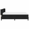 vidaXL Boxspringbett mit Matratze Schwarz 200 x 160 cm Stoff