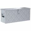 vidaXL Aluminiumkiste 76,5&times;26,5&times;33 cm Silbern