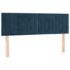 vidaXL Kopfteile 2 Stk. Dunkelblau 72x5x78/88 cm Samt