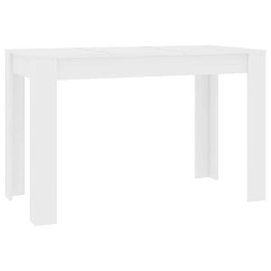 vidaXL Esstisch Wei&szlig; 120x60x76 cm Holzwerkstoff