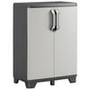 Keter Niedriger Lagerschrank Gear Schwarz und Grau 97 cm