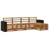 vidaXL Outdoor-Sofagarnitur 5 stk. Natur