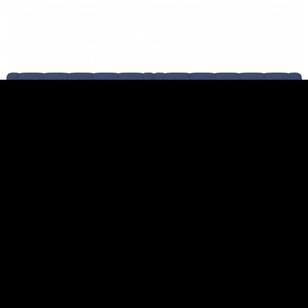 vidaXL Kopfteile Blau 160x7x78/88 cm Stoff