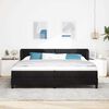 vidaXL Boxspringbett mit Matratze Schwarz 200 x 200 cm Samt
