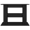 vidaXL Aquariumst&auml;nder Schwarz 80x35x60 cm Holzwerkstoff