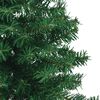 vidaXL Eckiger k&uuml;nstlicher Weihnachtsbaum Gr&uuml;n 180 cm PVC und Metall