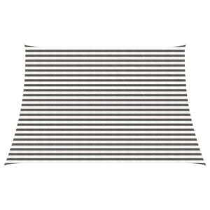 vidaXL Sonnensegel Hellgrau und Wei&szlig; 4 / 5 x 3 m HDPE