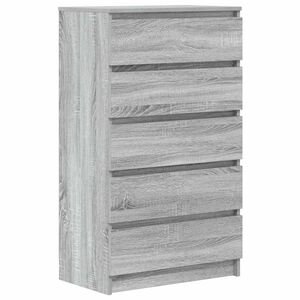 vidaXL Schubladenschrank Grau Sonoma 60x36x103 cm Holzwerkstoff