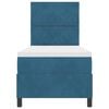 vidaXL Boxspringbett mit Matratze Dunkelblau 80 x 200 cm Stoff