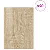 vidaXL Dekoplatten 50 pcs Sonoma-Eiche 30 x 42 x 0,27 cm Holzwerkstoff