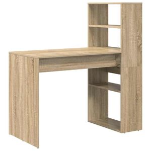 vidaXL Schreibtisch Sonoma-Eiche 113 x 54 x 120 cm Holzwerkstoff