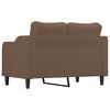 vidaXL 2-Sitzer-Sofa Braun 120 cm Stoff