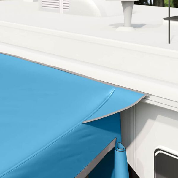 vidaXL Heckklappenzelt mit Dach Blau 285 x 255 x 245 cm Taft