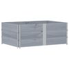 vidaXL Pflanzkasten Grau 150x100 cm Massivholz Kiefer