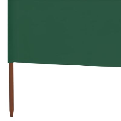vidaXL 5-teiliges Windschutzgewebe 600 x 80 cm Grün