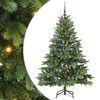 vidaXL Künstlicher Weihnachtsbaum mit 150 LEDs Grün 150 cm PE und PVC