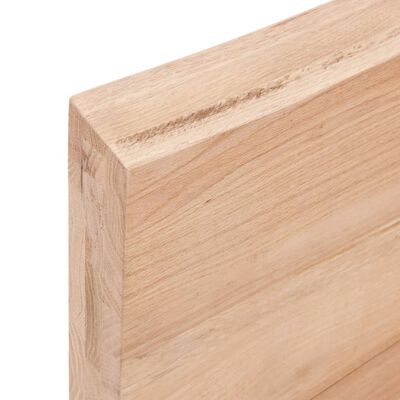 vidaXL Tischplatte 60x60x6 cm Massivholz Eiche Behandelt Baumkante