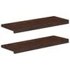 vidaXL Treppenstufen 2 stk. 80 x 25 x 2 cm Dunkelbraun