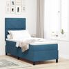 vidaXL Boxspringbett mit Matratze Dunkelblau 80 x 200 cm Stoff