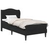 vidaXL Bettrahmen mit Kopfteil Schwarz 90 x 190 cm Samt