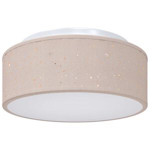 vidaXL Deckenlampe mit Strahlern Taupe 30 x 30 x 13,5 cm Stoff