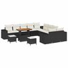 vidaXL Gartensofa-set 13 stk. Schwarz Poly-Rattan
