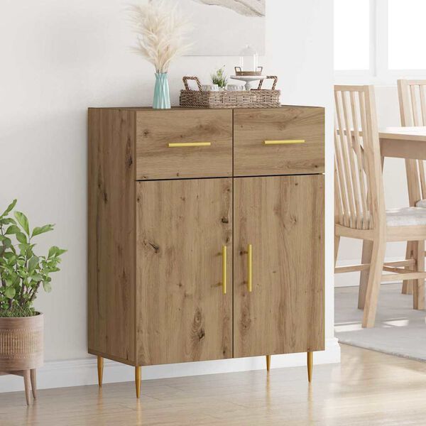 vidaXL Sideboard Artisan-Eiche 69,5 x 34 x 90 cm Holzwerkstoff