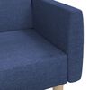 vidaXL Schlafsofa 2-Sitzer Blau Stoff