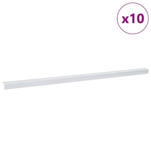 vidaXL Treppenkantenprofile 10 stk. Silber 67 x 3.5 x 3 cm Aluminium