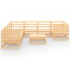 vidaXL 9-tlg. Garten-Lounge-Set Massivholz Kiefer