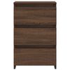 vidaXL Nachttische 2 Stk. Braun Eiche 40x35x62,5 cm Holzwerkstoff