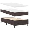 vidaXL Boxspringbett mit Matratze Dunkelbraun 90 x 200 cm Stoff