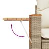 vidaXL 8-tlg. Garten-Sofagarnitur mit Kissen Beige Poly Rattan