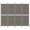 vidaXL 4-tlg. Paravent Anthrazit 200x180 cm Stoff
