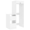 vidaXL W&auml;scheschrank Set mit Speicher 2 pcs Wei&szlig; Holzwerkstoff
