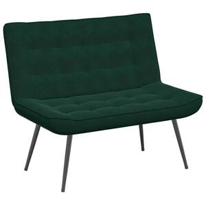 vidaXL Sitzbank Dunkelgr&uuml;n 110x74x84 cm Samt